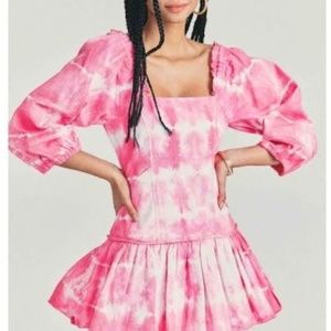 LOVE SHACK FANCY PINK DRESS